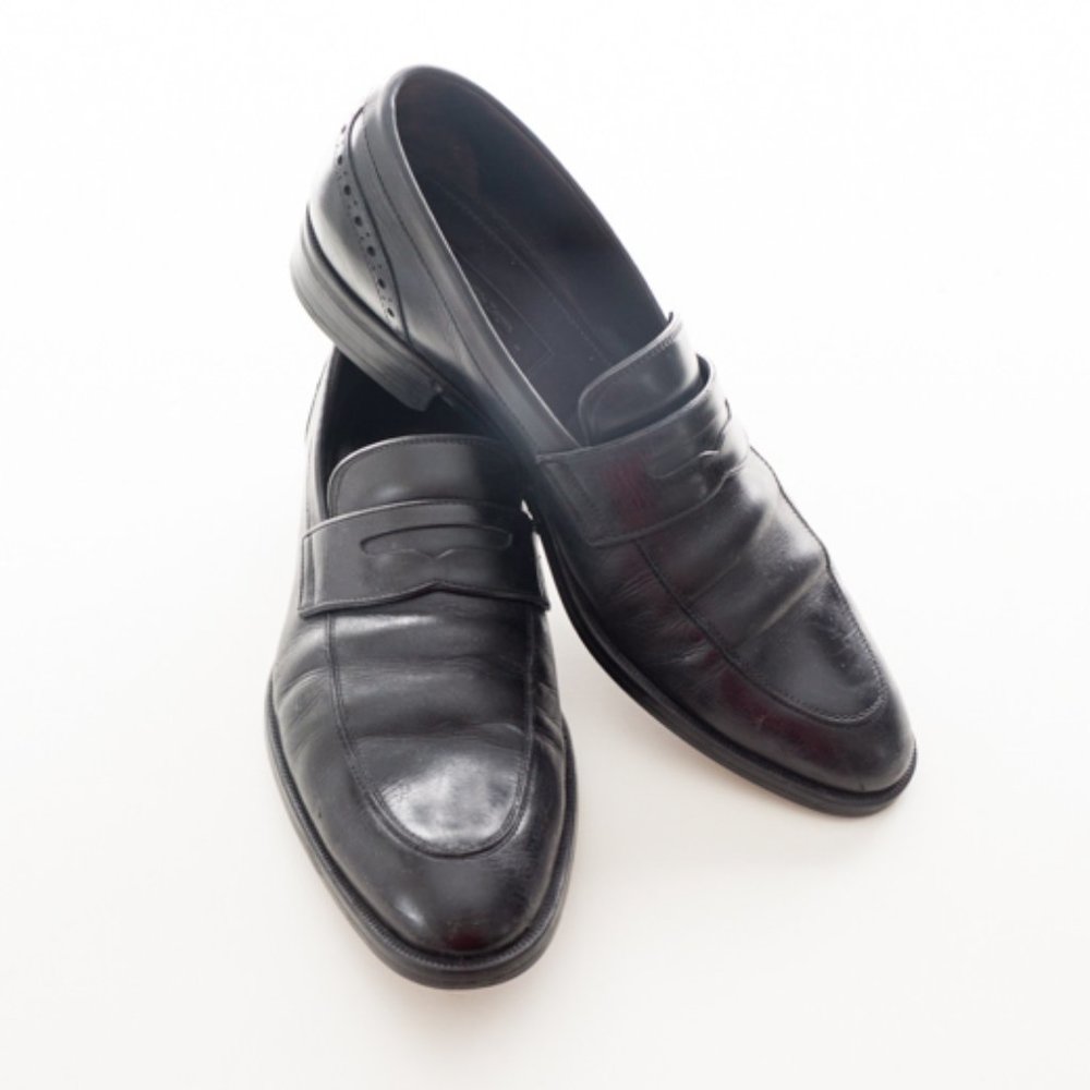 Ermenegildo Zegna Men's Loafers Black 8 Leather